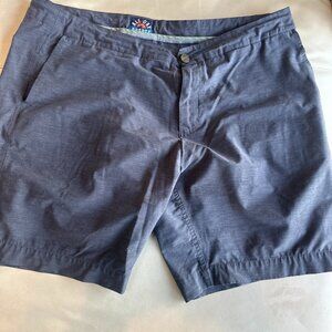 Faherty All Day Shorts Mens 38 Med Blue